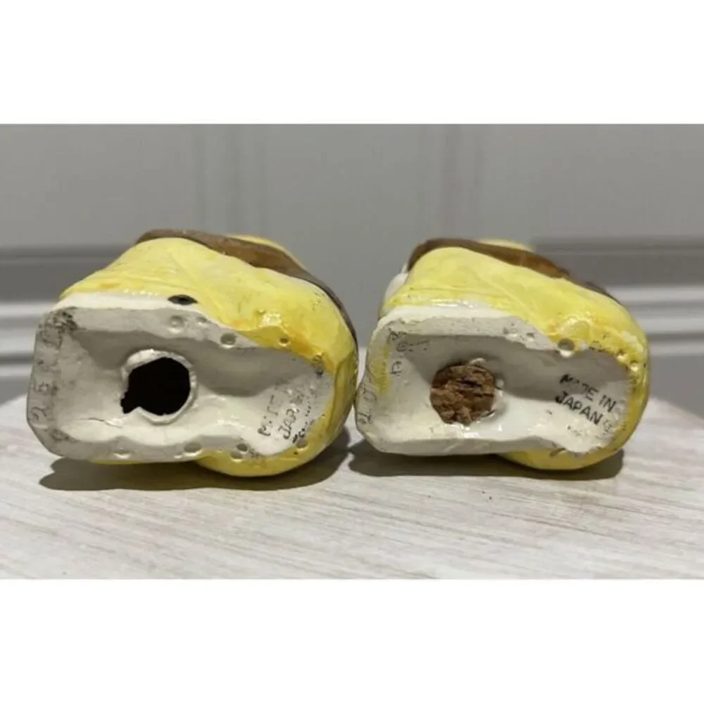 Vintage Mexican Men Salt‎ Pepper Shakers Sombrero Tequila Sitting Siesta Japan